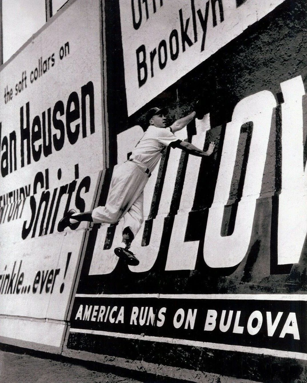 Duke Snider Photo Brooklyn Dodgers Baseball Picture Mlb Climbing Wall