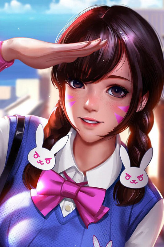 Dva Drinking In The Rain Game Decor Wall Art Jigsaw Puzzle