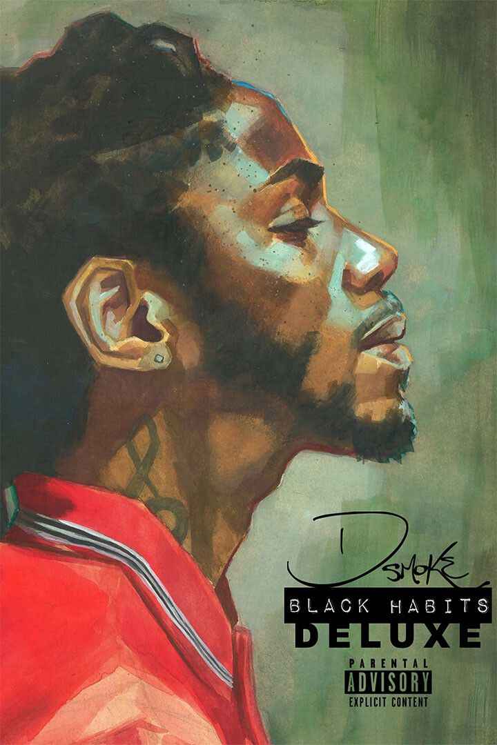 D Smoke Custom Rapper Black Habits Deluxe Jigsaw Puzzle