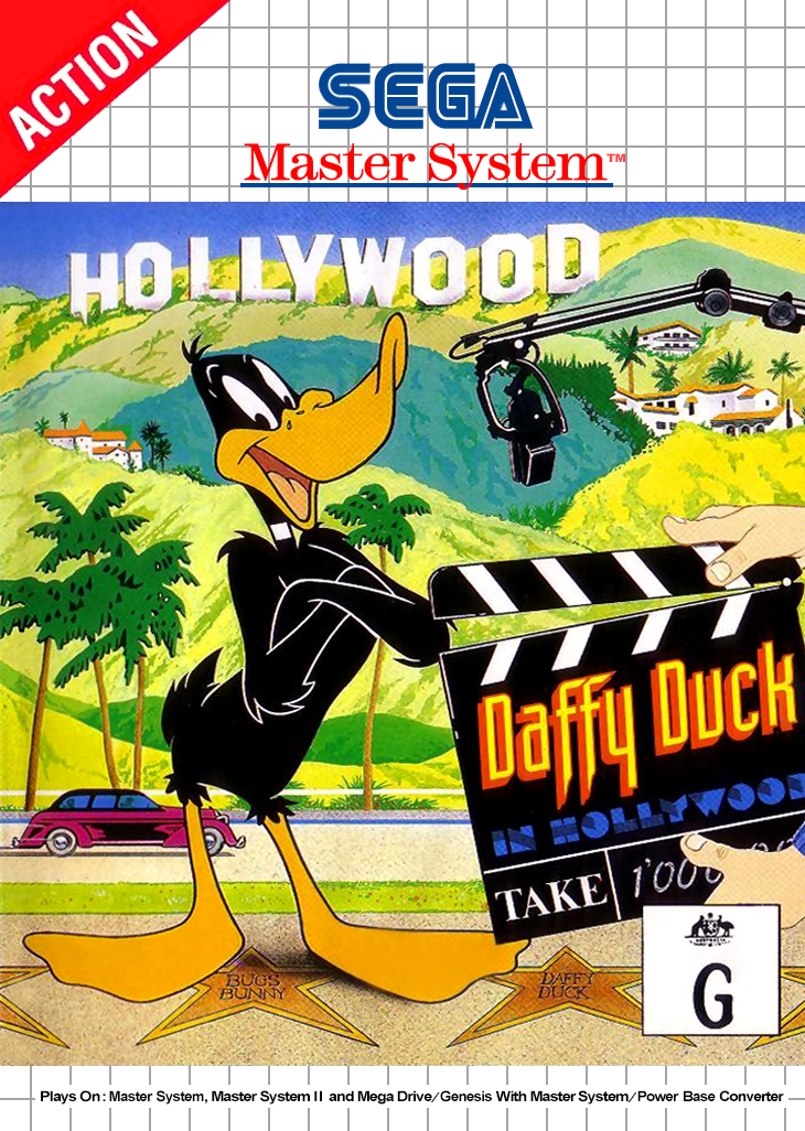 Daffy Duck In Hollywood Sega Master System Print Poster