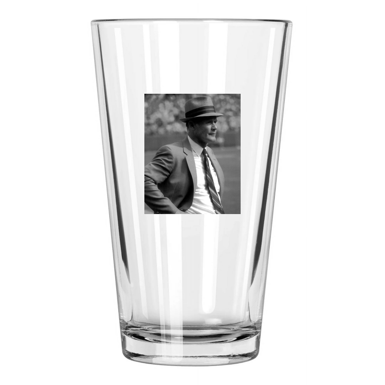 Dallas Cowboys Coach Tom Landry Photo Nfl Football 1 Pint Beer Drinking Glass