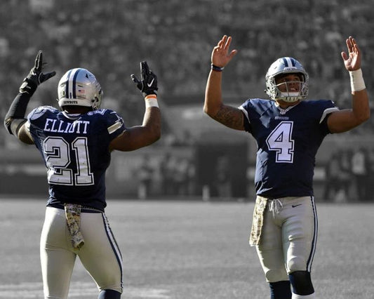Dallas Cowboys Dak Prescott & Ezekiel Elliott Glossy Magnet Spotlight Magnet