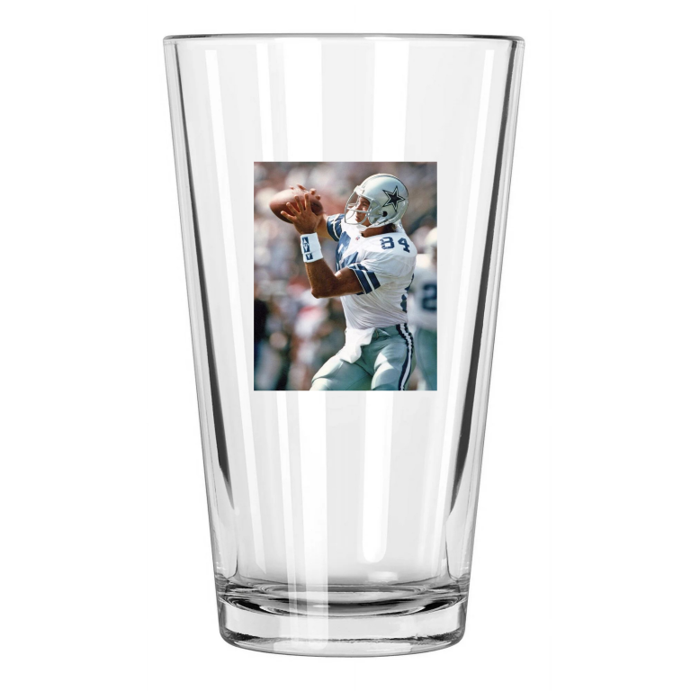 Dallas Cowboys Jay Novacek Photo Nfl Football Pint Beer Drinking Glass