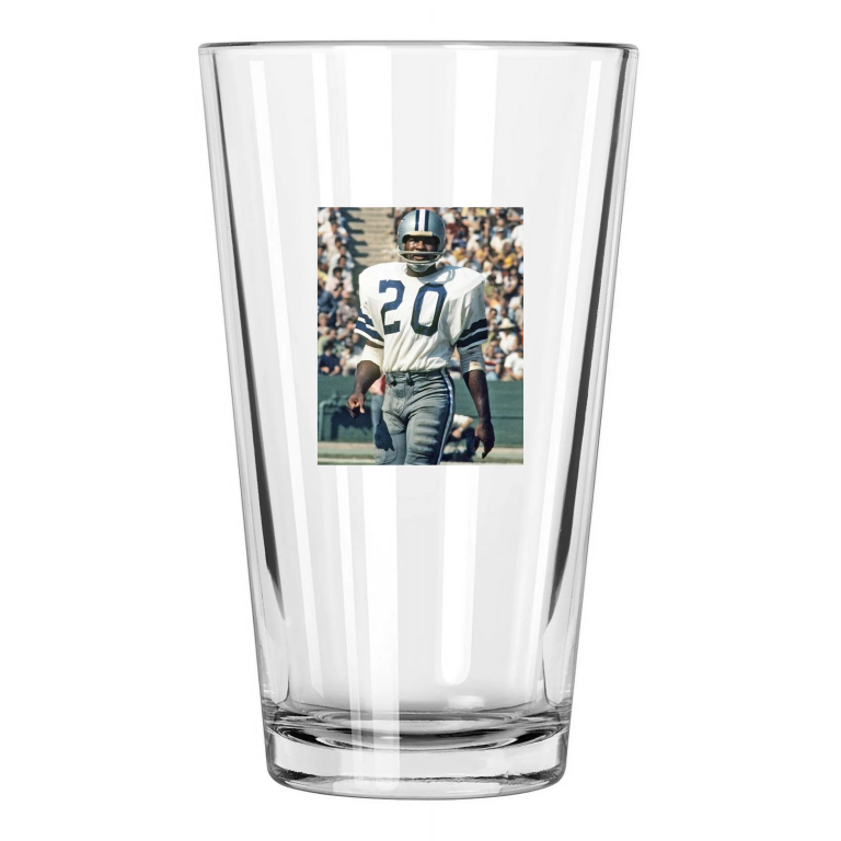 Dallas Cowboys Mel Renfro Photo Football Hof 66 1 Pint Beer Drinking Glass
