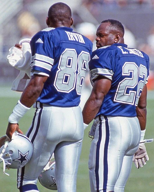 Dallas Cowboys Michael Irvin And Emmitt Smith Glossy Photo Print Poster