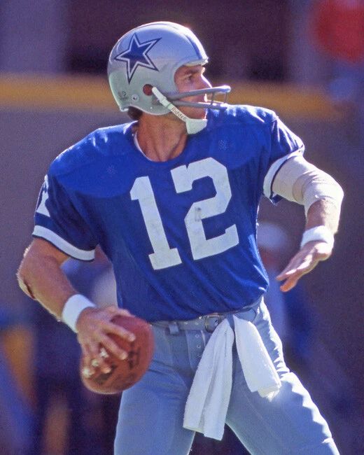 Dallas Cowboys Roger Staubach Keychain Football Print Glossy Keychain Hof 85