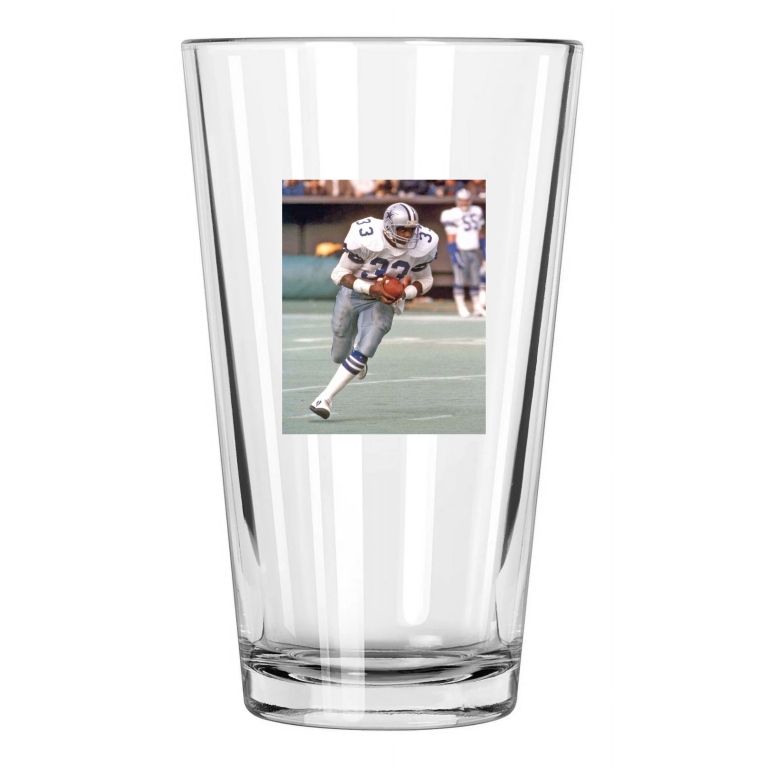 Dallas Cowboys Tony Dorsett Photo Nfl Football Hof 94 Pint Beer Drinking Glass