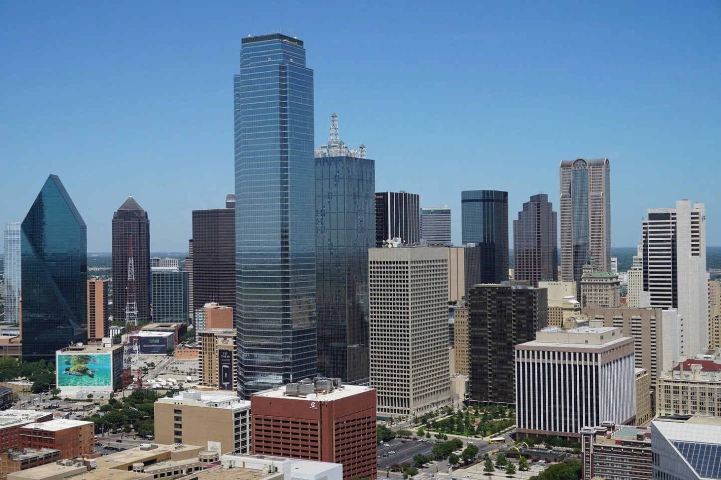 Dallas Texas City Skyline Cityscape Buildings Poster Photo Picture Print