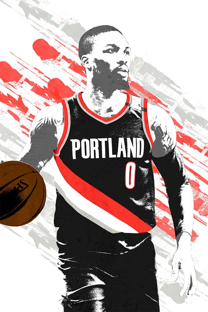 Damian Lillard Portland Trail Blazers Basketball Player Jigsaw Puzzle