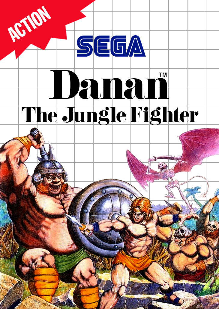 Danan The Jungle Fighter Sega Master System Print Poster