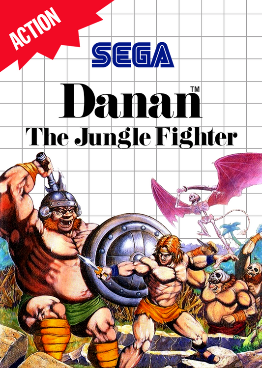 Danan The Jungle Fighter Sega Master System Print Poster