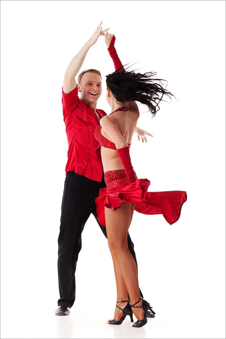Dancing The Merengue And Dancing Couple Jigsaw Puzzle