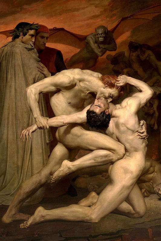 Dante And Virgil In Hell 1850 Demons Devils Jigsaw Puzzle