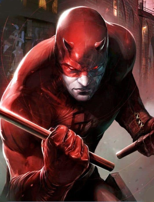 Daredevil Action Portrait Print Poster