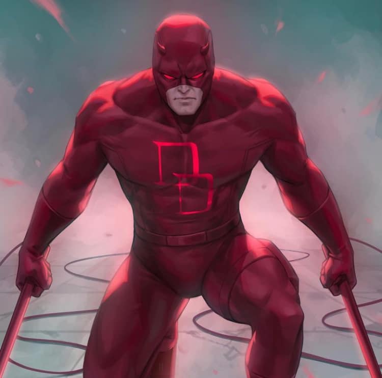 Daredevil Action Pose Print Poster