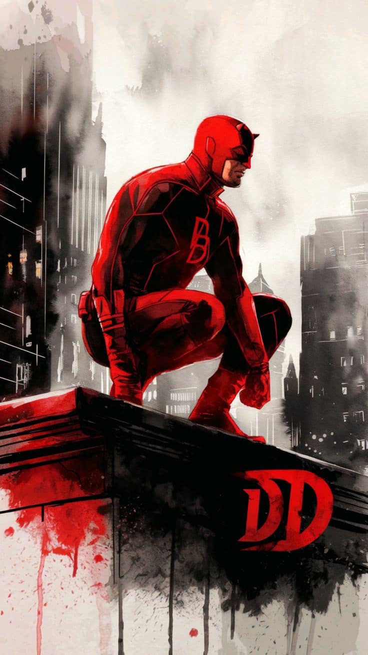 Daredevil Cityscape Print Poster
