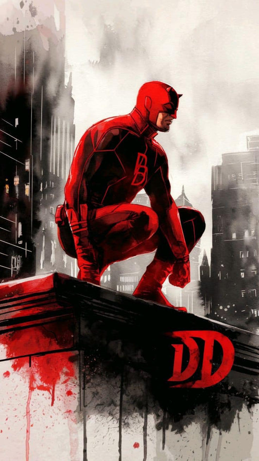 Daredevil Cityscape Print Poster