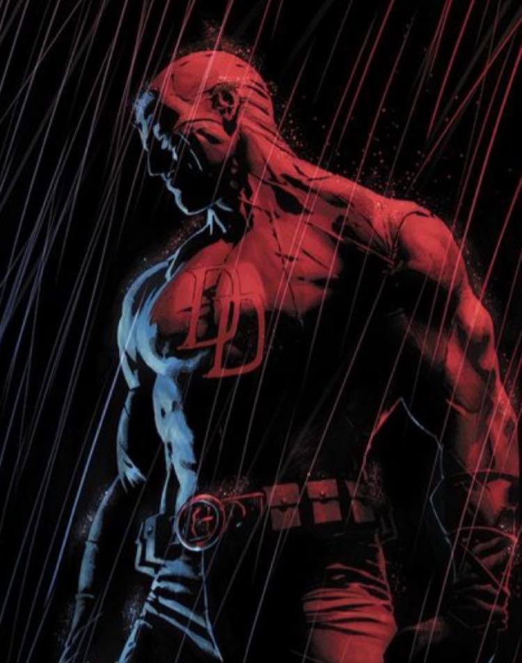 Daredevil Dark Silhouette Print Poster