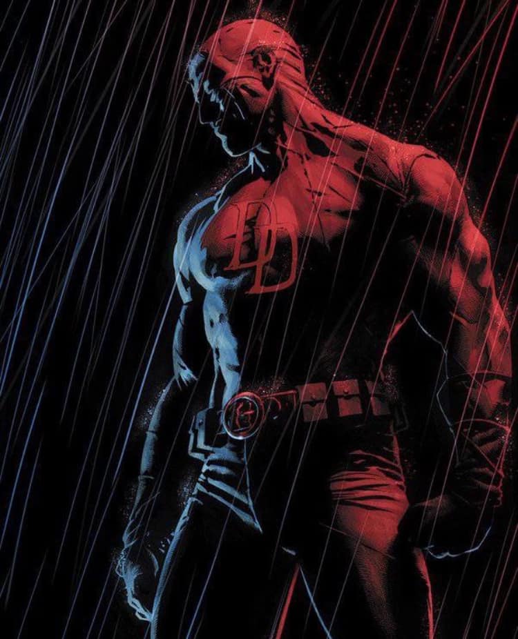 Daredevil Hero In Rain Jigsaw Puzzle