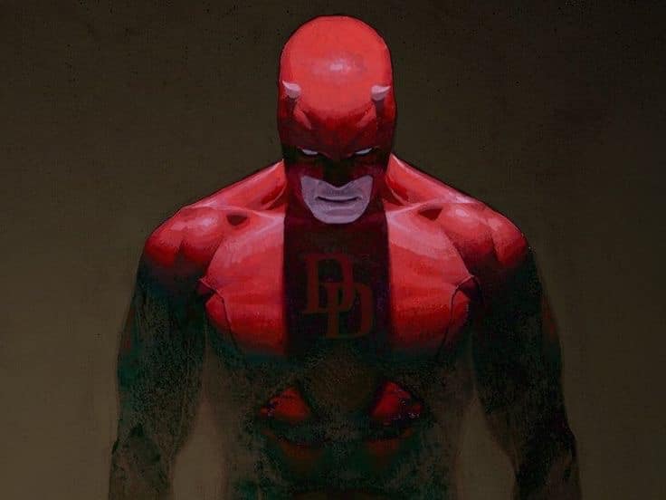 Daredevil Hero Portrait Print Poster
