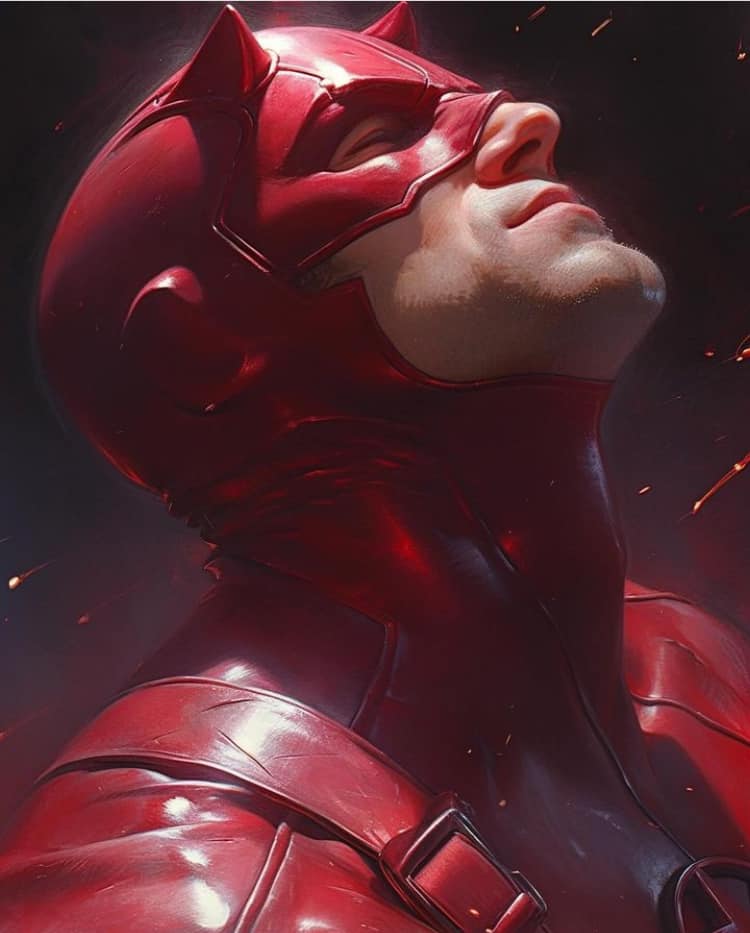 Daredevil Hero Pose (2) Print Poster