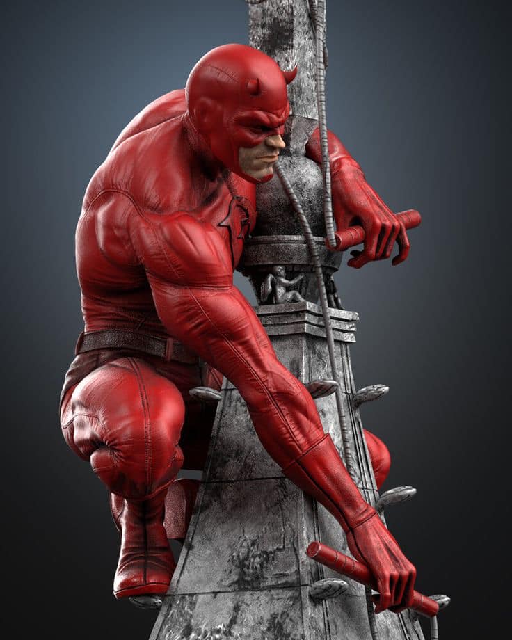 Daredevil Hero Pose Jigsaw Puzzle