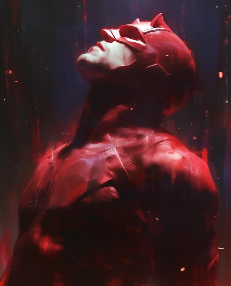 Daredevil Heroic Portrait Jigsaw Puzzle