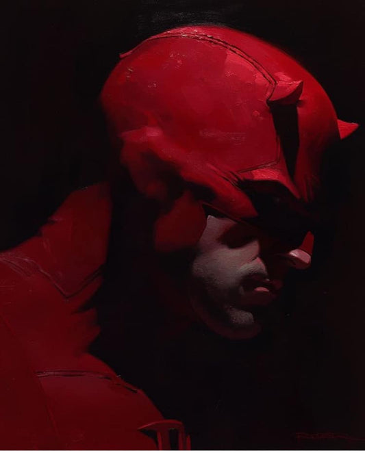 Daredevil Portrait Redonblack Print Poster