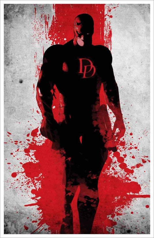 Daredevil Silhouette Art Print Poster
