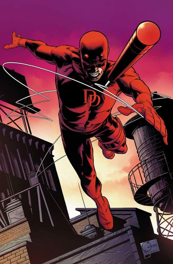 Daredevil Superhero Action Print Poster