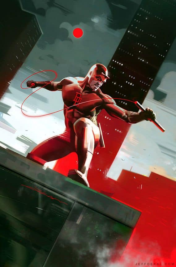 Daredevil Urban Action Print Poster