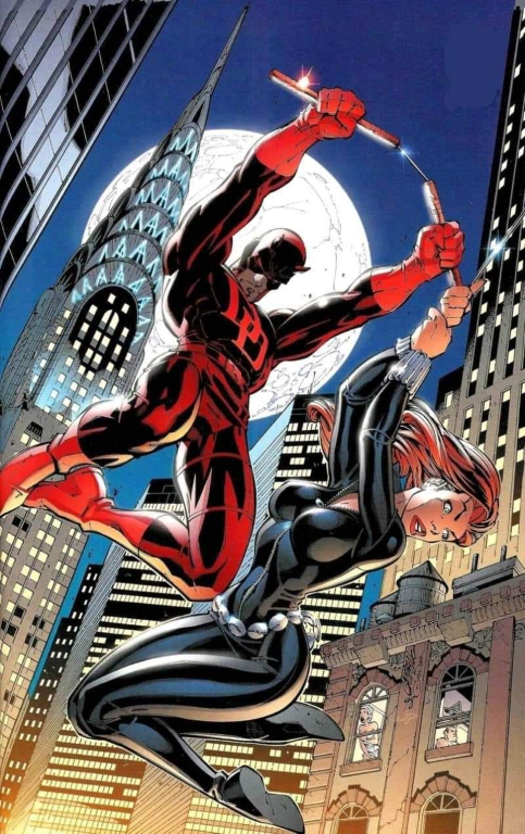 Daredevil Black Widow 3847 Print Poster