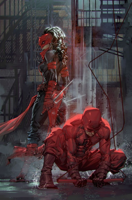 Daredevil Elektra Dynamic Duo 5831 Print Poster