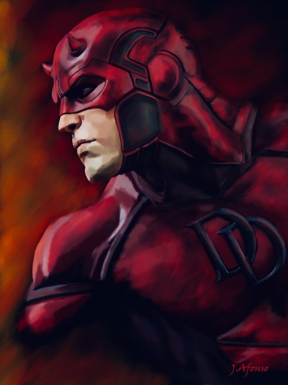 Daredevil Profile View 01 Jigsaw Puzzle