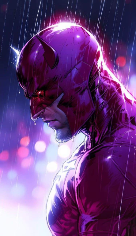Daredevil Rainy Night Vigilante 014 Print Poster
