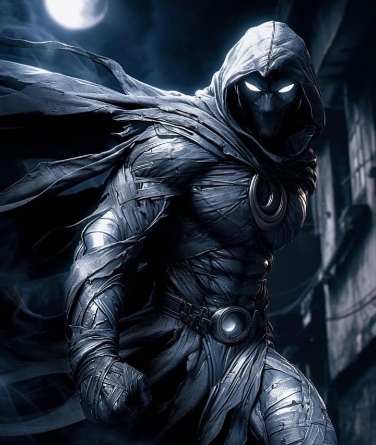 Dark Hero Mysterious Pose Print Poster