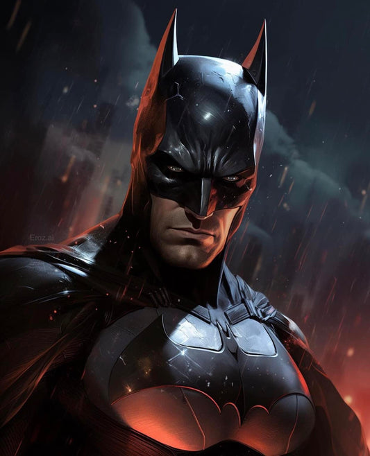 Dark Hero Portrait Batman Print Poster