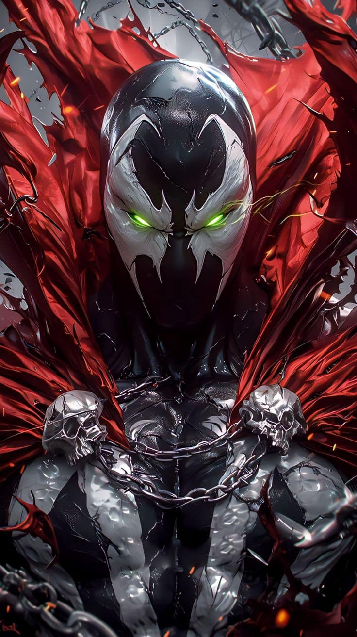 Dark Hero Spawn Character Design Print Poster
