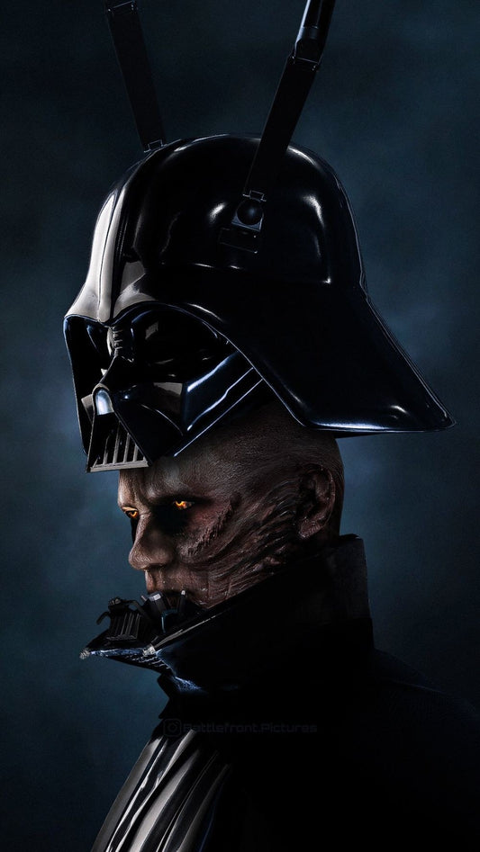 Dark Sci Fi Character Portrait Print Poster