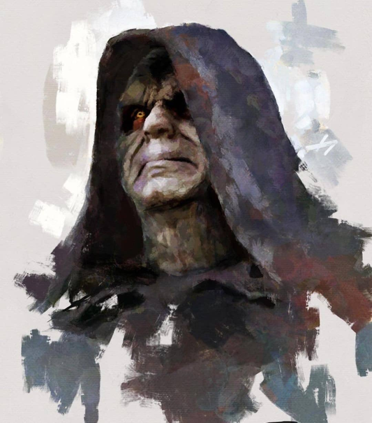 Dark Hooded Figure 947 Print Poster