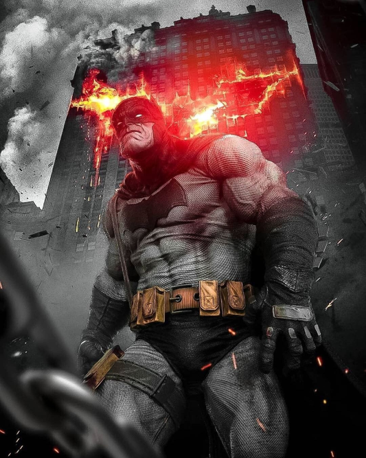 Dark Knight Caped Crusader Power Print Poster