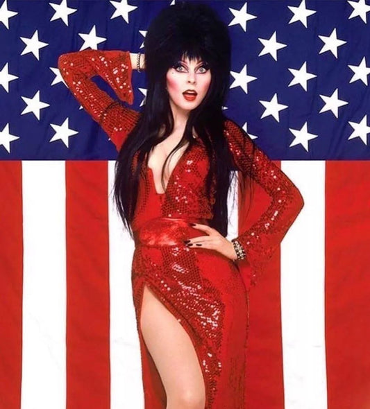 Dark Mistress Elvira Sexy Halloween Horror Fourth Of July Picture Photo