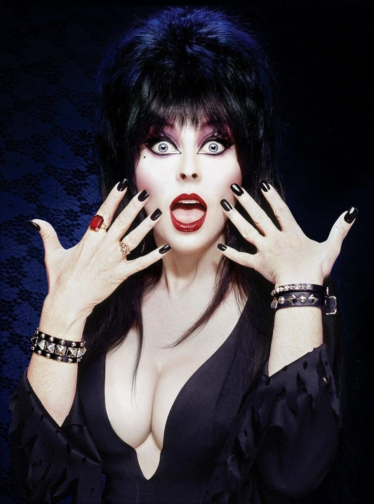Dark Mistress Elvira Sexy Halloween Horror Portrait Picture Magnet Print