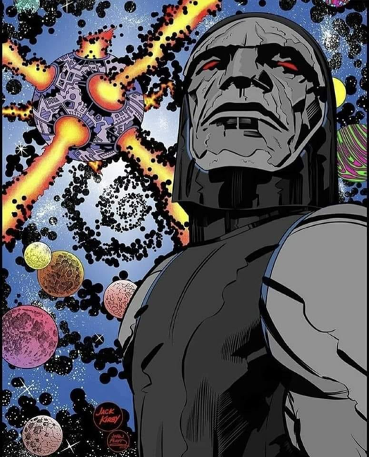Darkseid Cosmic Background 456 Print Poster