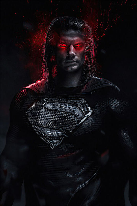 Darkseid Glowing Red Eyes Decor Wall Art Jigsaw Puzzle