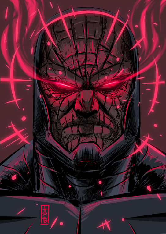 Darkseid Red Eyes 847 Print Poster