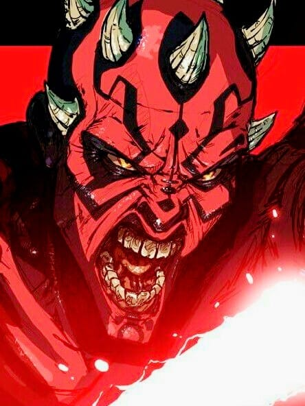 Darth Maul Comic 1237 Print Poster