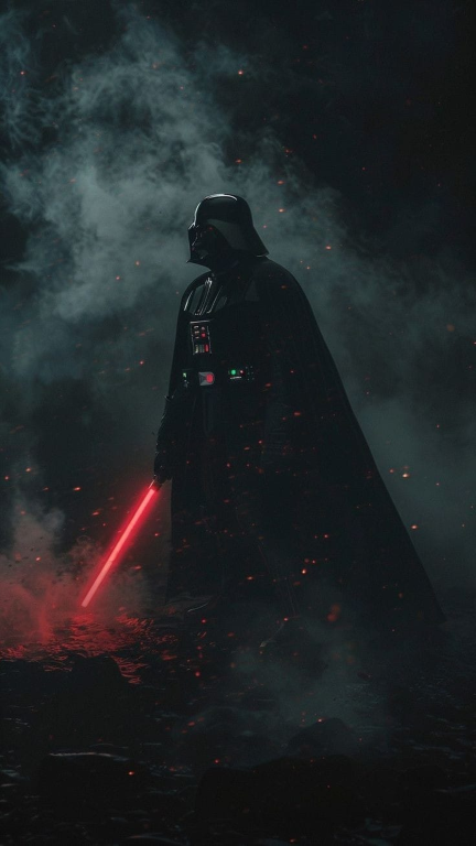 Darth Vader Lightsaber 001 Print Poster