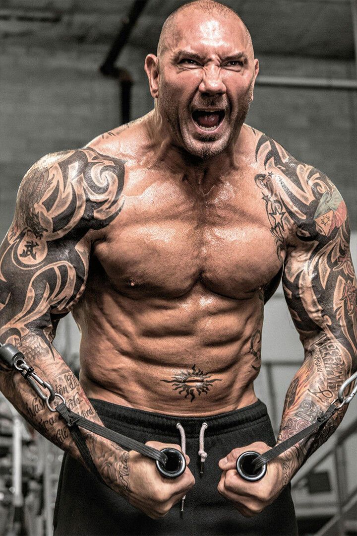 Dave Bautista Building Great Muscle Player Gym Jigsaw Puzzle