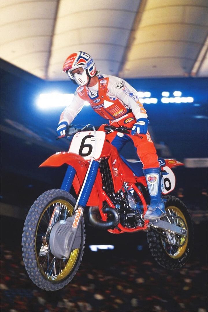 David Bailey Motorcycle Cross Country Racing Star Jigsaw Puzzle